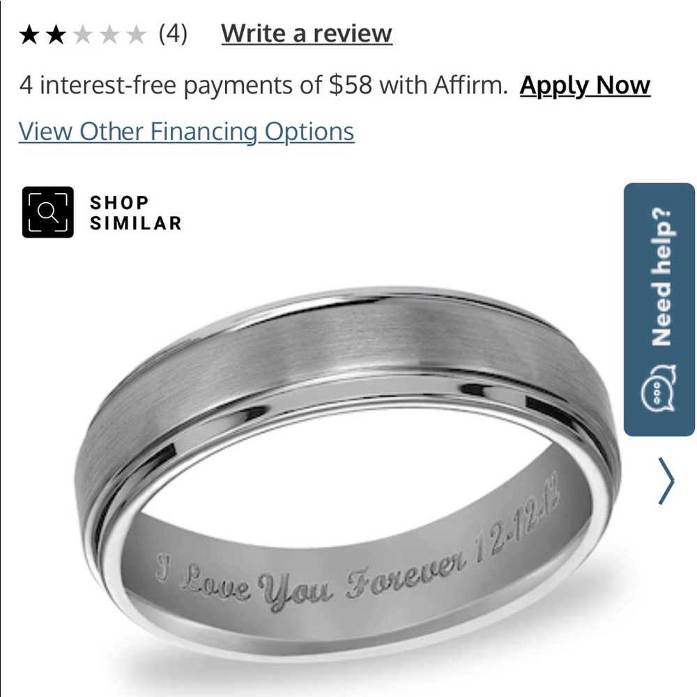 Men’s wedding band